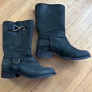 Cole Haan Leather Harness Boots
